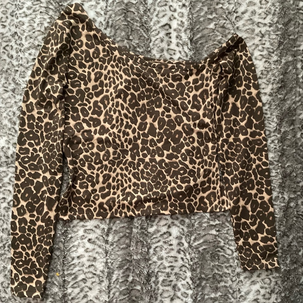 Cotton On Leopard Print Crop Top